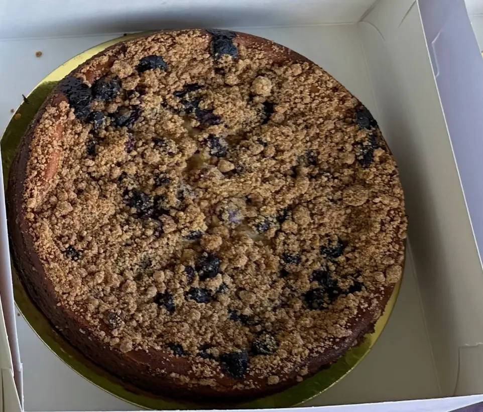 Bake Me Big Cheesecake-crumble-blauwe bessen